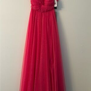 Elegant Pink Gown with Sparkles